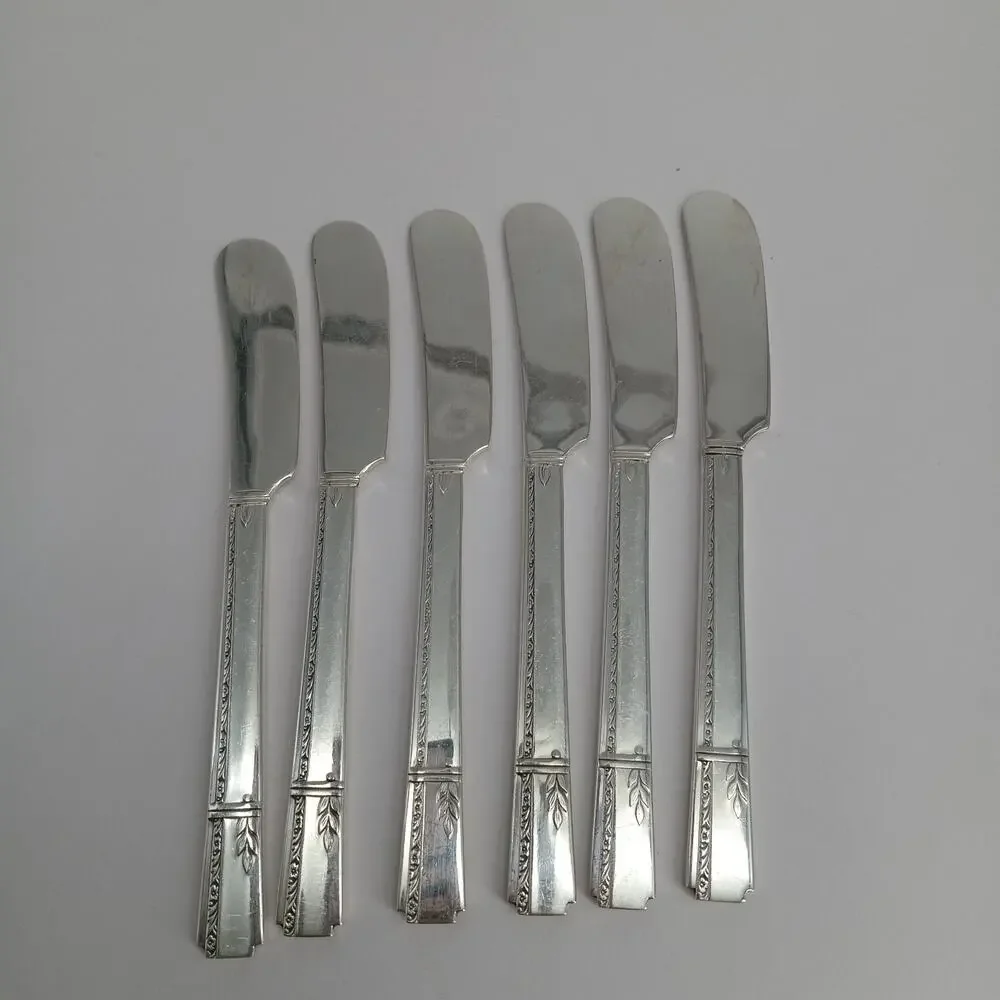 6X SP Oneida Prestige GRENOBLE Silverplate Spreaders